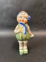 Flapper Girl Porcelain Doll Made In Japan