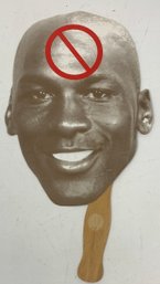 1980s Detroit Radio Station Anti Michael Jordan Paper Face Mask