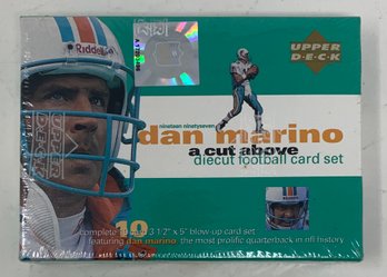 1997 Dan Marino A Cut Above Jumbo Die Cut Card Set Factory Sealed