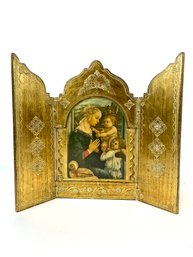 Vintage Italian Religious Icon