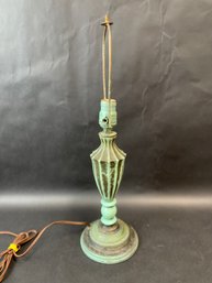 Vintage Verdigris Patina Lamp