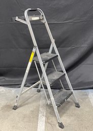 Step Stool Ladder 3 Step With Handy Fold Out Shelf