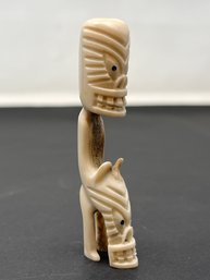 Vintage Inuit Tupilak Hand Carved Caribou Antler Figure