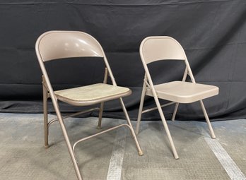 2 Metal Folding Chairs
