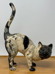 Antique Door Stop Cast Iron Siamese Cat