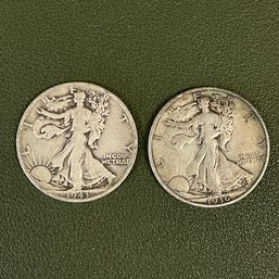 1936 & 1943 Liberty Walking Half Dollar Lot 22