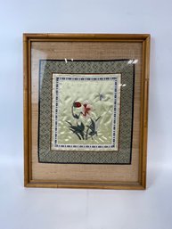 Framed Embroidered Silk