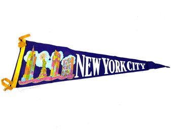 Vintage Felt Pennant - New York City