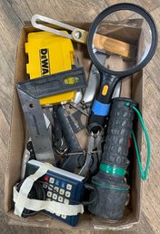 Tray Lot Of Tools W/ Stanley, Dewalt And More