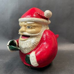 Cast Iron Santa Bank