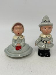 Vintage Salt & Pepper Shakers Pilgrims