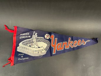 Vintage 1960s New York Yankee Pennant