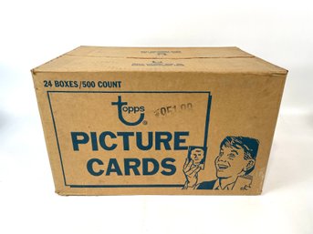 Unopened 1988 Sealed Vending Case Of Topps Picture Cards - 24 Boxes Total Included In Case