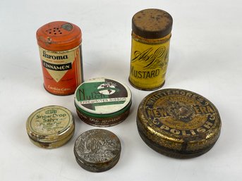 Collection Of Antique Advertising Tins