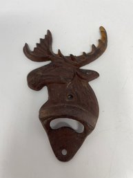 Cast Iron Moose Wall Mount Bottle Opener