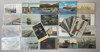 Post Card Lot Boats (23)