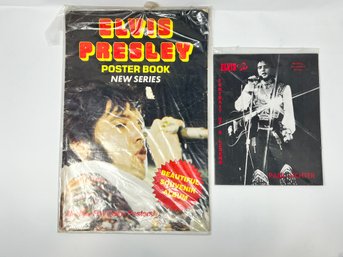 Lot Of 2 Vintage Elvis Presley Posters / Poster Book