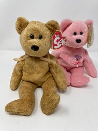 Pair Of Vintage Beanie Babies With Tags