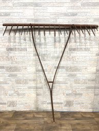 Huge Antique Wood Rake