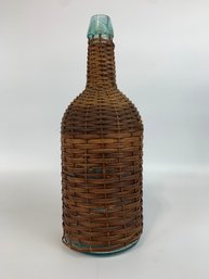 Antique Basket Covered Bottle