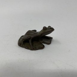 Bronze Frog Figure