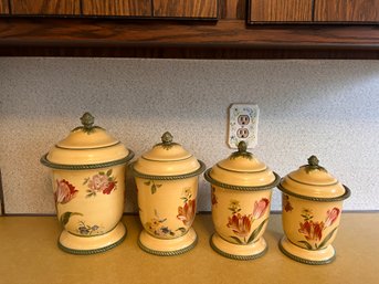 Floral Kitchen Canisters