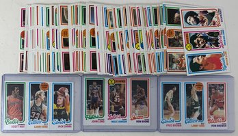 Near Complete 1980 Topps Basketball Set 87 Cards, NO Bird/ Magic Dual Rookie, 2 Solo Bird 1 Solo Magic