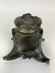 Antique Cast Metal Art Nouveau Vanity Box