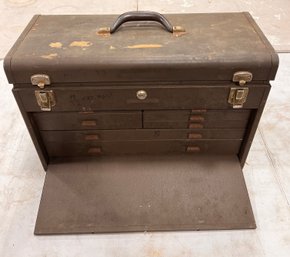 Metal Machinist Tool Box W/ Contents