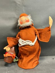 14' 1981 Friar Monk With Brown Jug Annalee Figure
