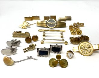 Collection Of Mens Jewelry - Cufflinks, Tie Bars And More!