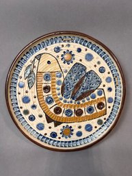 Mid Century Pottery Plate