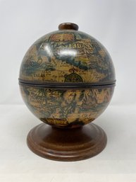 Vintage 1960's World Globe Ice Bucket Made In Italy