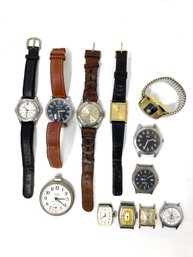 Lot Of Vintage And Contemporary Watches And Watch Parts