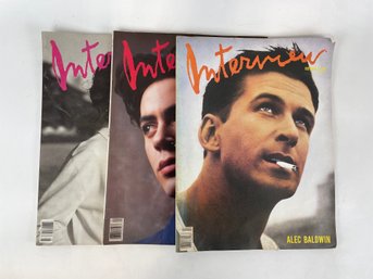 Lot Of (3) Interview Magazines