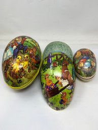 Vintage Nesting Paper Easter Egg Boxes