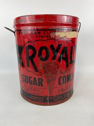 Vintage Royal Sugar Cone Tin - As Is