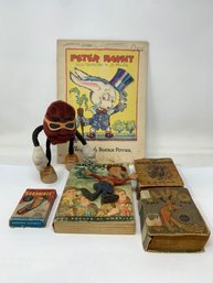 Vintage And Antique Children's Lot Books Toys And More