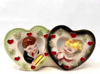 Vintage Ceramic Kitsch Valentines Day Planter
