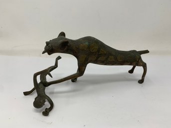 Bronze Of Animal And Prey - As Is
