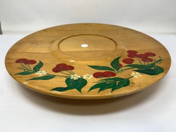 Painted Wooden Lazy Susan