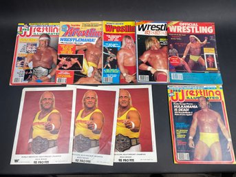Vintage Wrestling Magazines Lot 7 Hulk Hogan