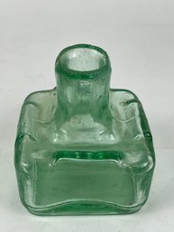 Antique Glass Inkwell Bottle
