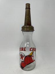 TEXACO 'Fire Chief' Motor Oil Glass Bottle