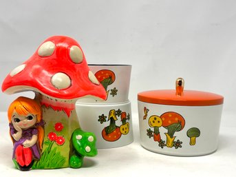 Vintage Kitsch Mushroom Lot