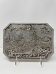 New York Worlds Fair Silver Plate Trivet