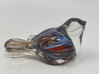 Artmark Glass Bird Paperweight Murano Style