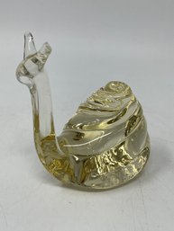 Vintage Murano Art Glass Snail 4'