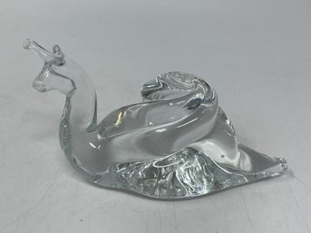 Murano Art Glass Snail Figure 4'