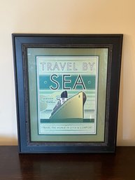 Travel Poster Titled Sea-  By Paulo Viveiros - Signed